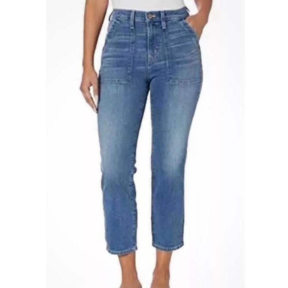 J Crew Petite Cropped Ankle Patch Pocket Utility Jeans BT040 24P NWT